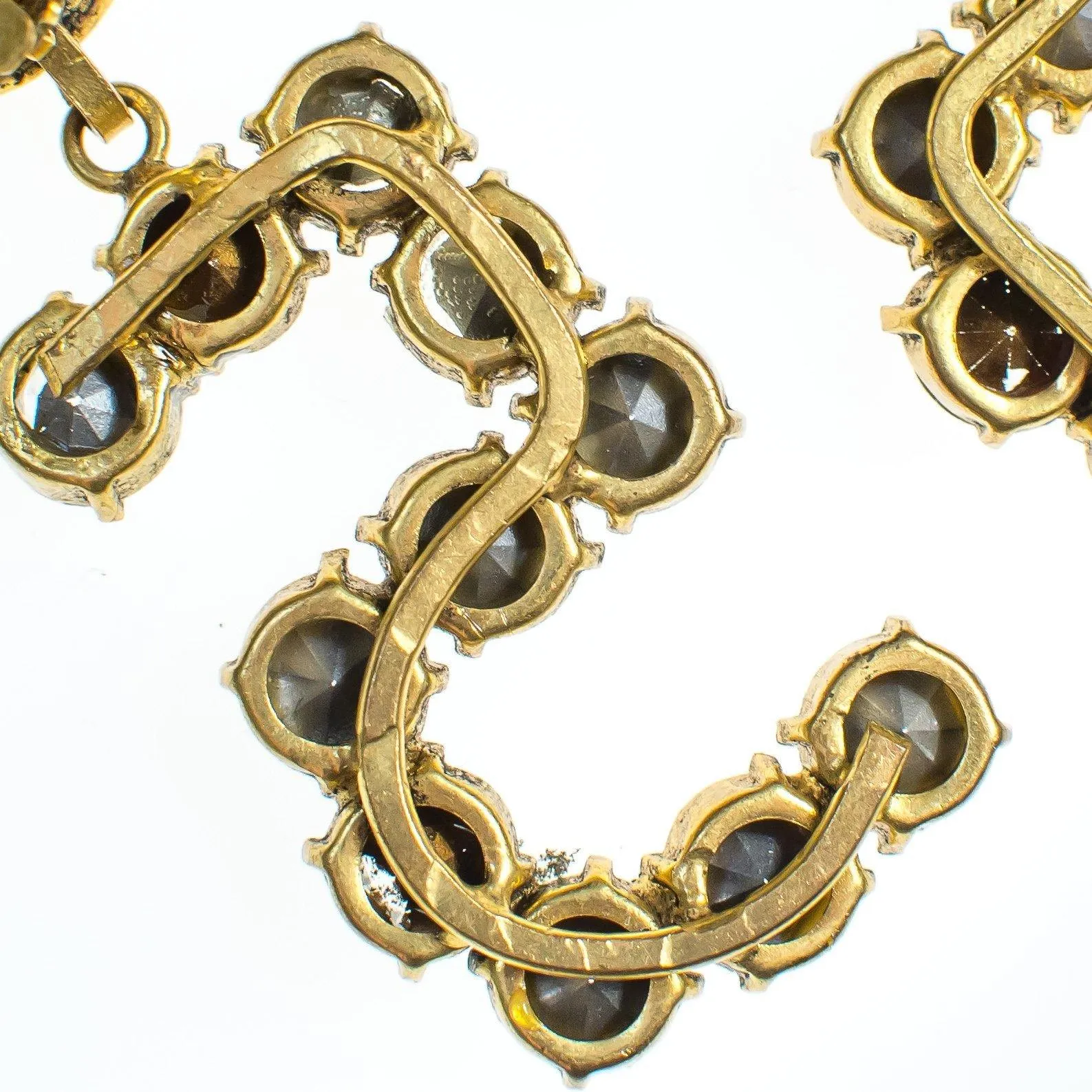 Vintage Chanel No 5 Rhinestone Statement Earrings