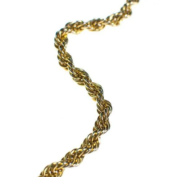 Vintage Crown Trifari Gold Tassel Necklace