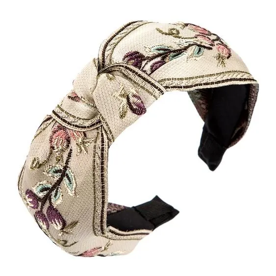Vintage Embroided Headband