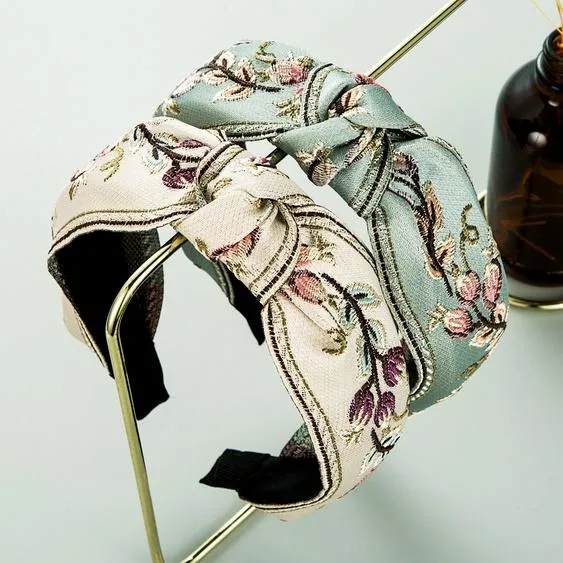 Vintage Embroided Headband