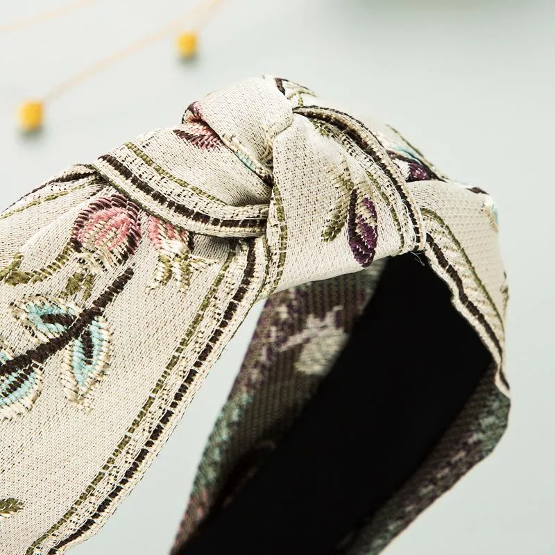 Vintage Embroided Headband