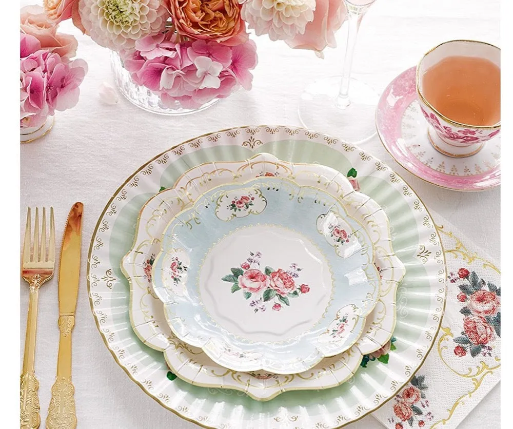 Vintage Floral Side Plates