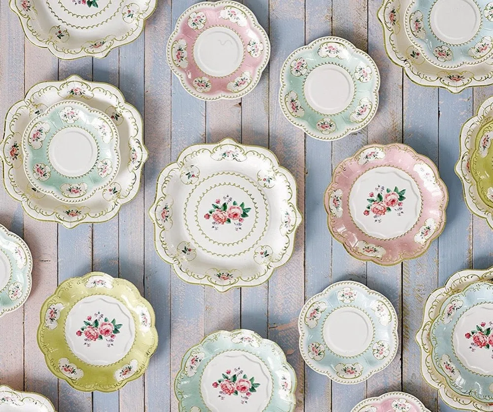 Vintage Floral Side Plates