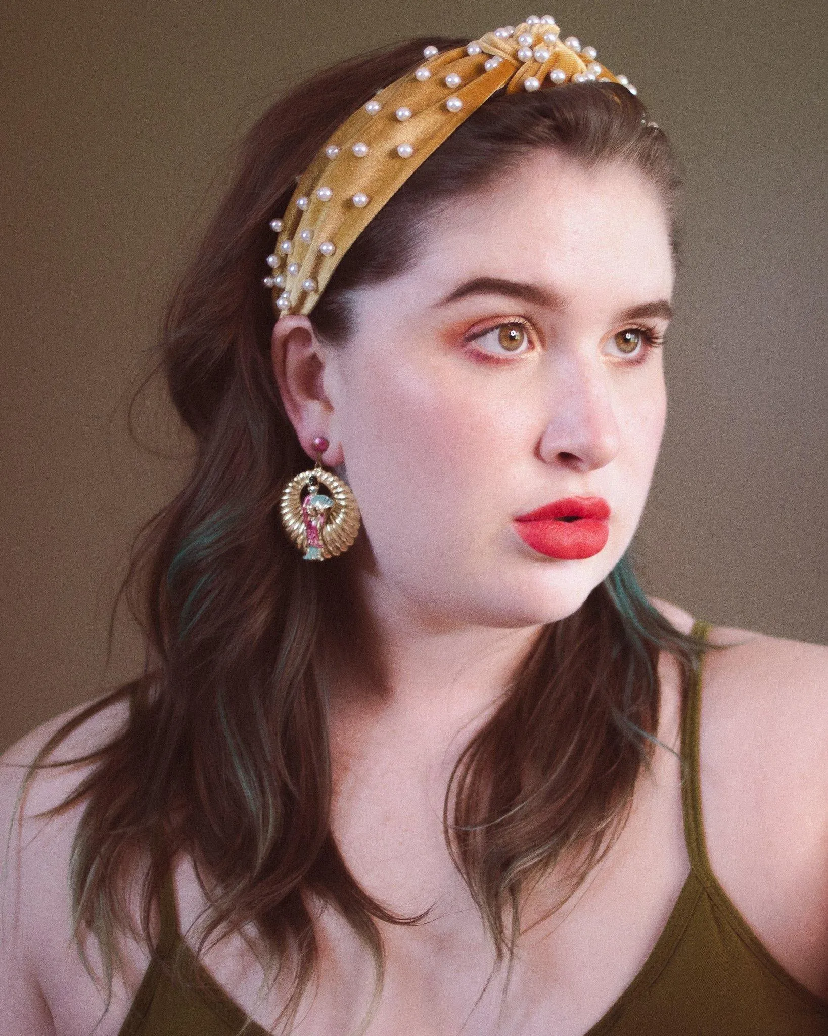 Vintage Geisha Statement Earrings