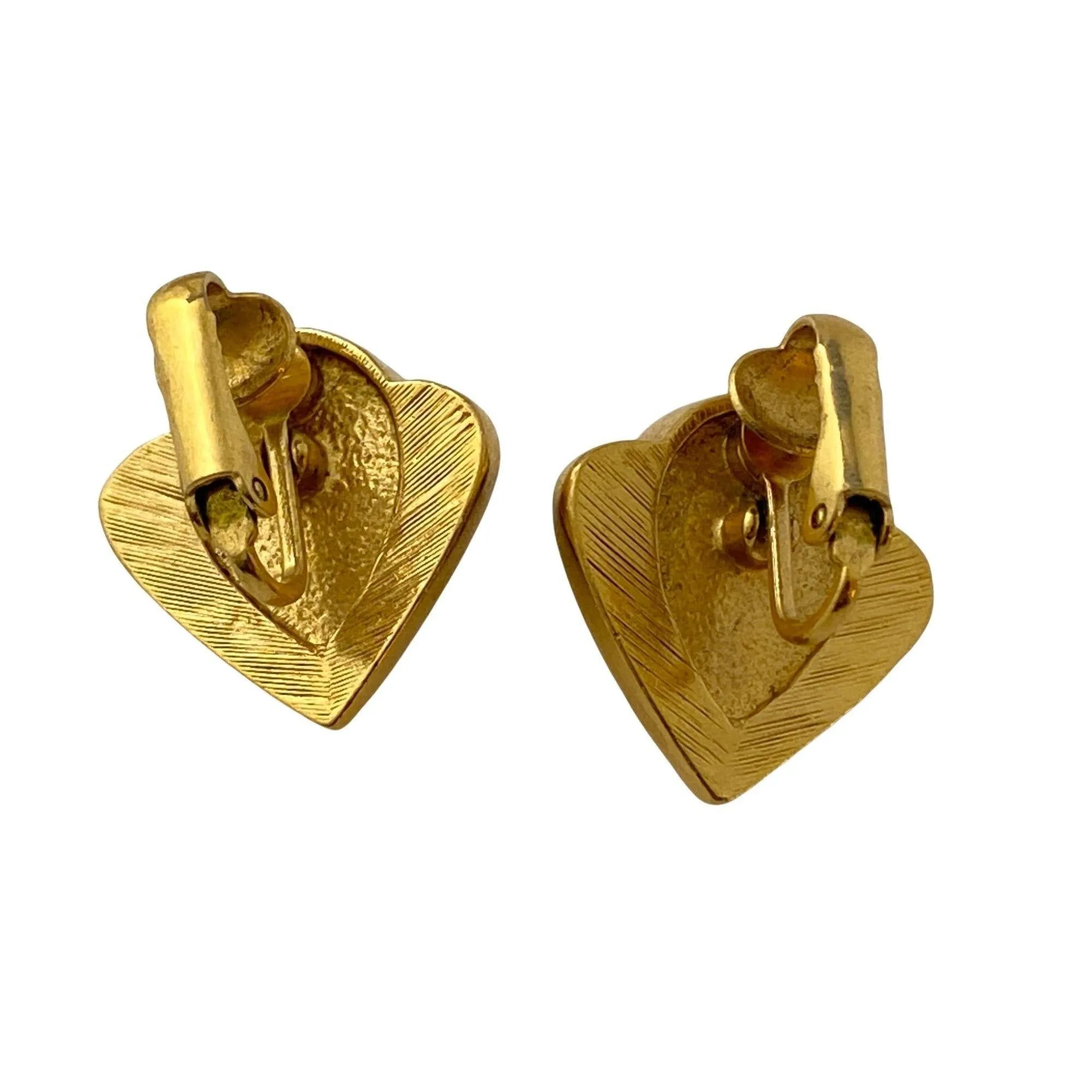 Vintage Gold and Blue Statement Earrings