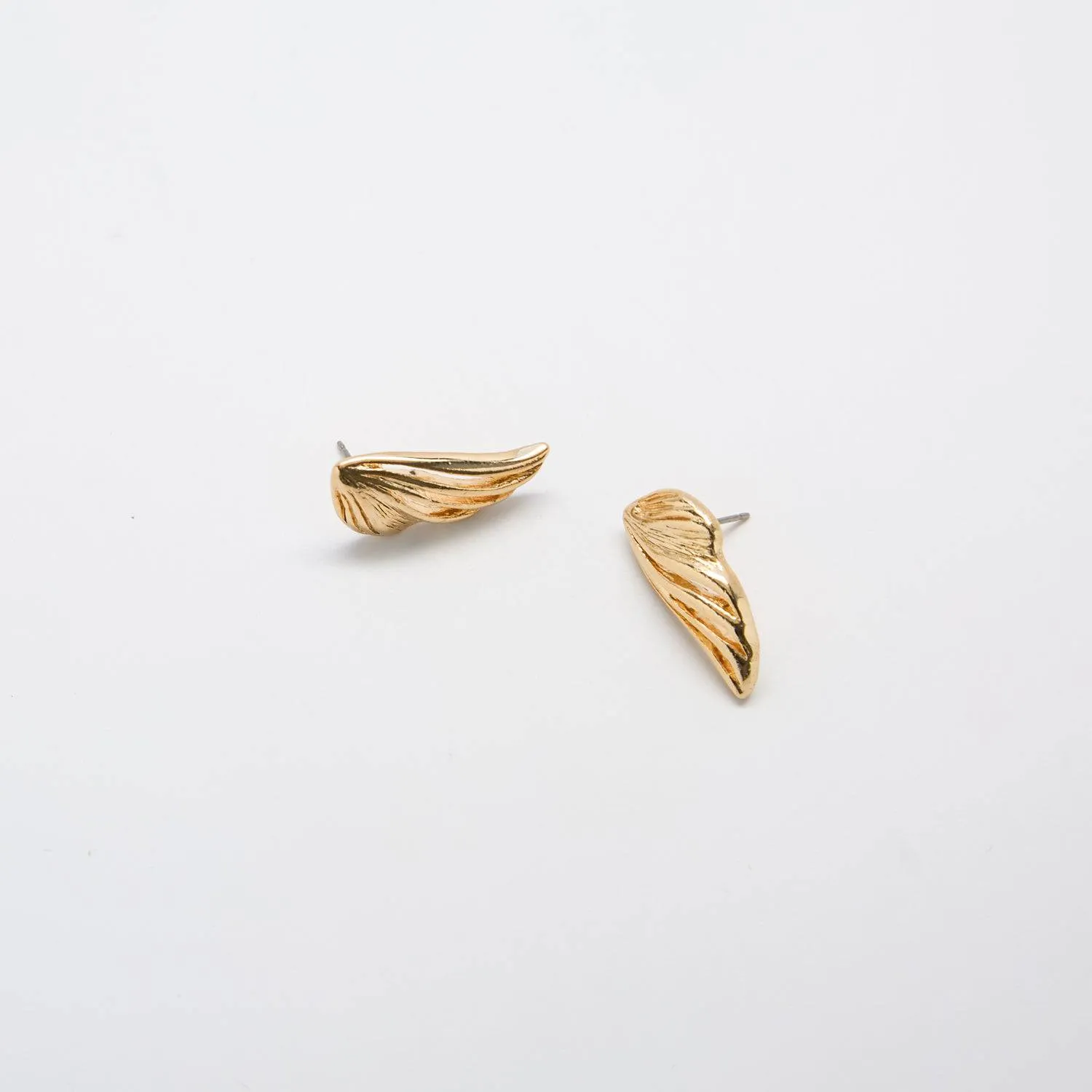 Vintage Gold Butterfly Wing Earrings