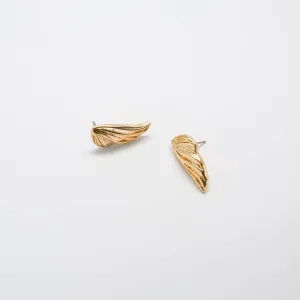 Vintage Gold Butterfly Wing Earrings