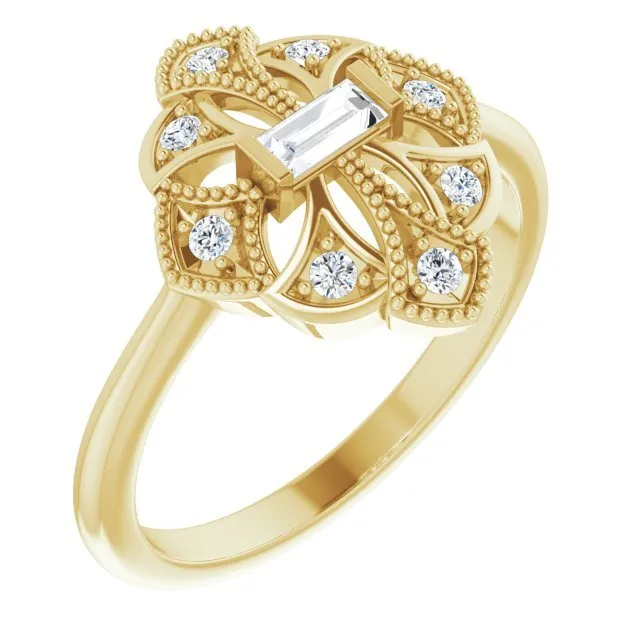 Vintage-Inspired Diamond Ring