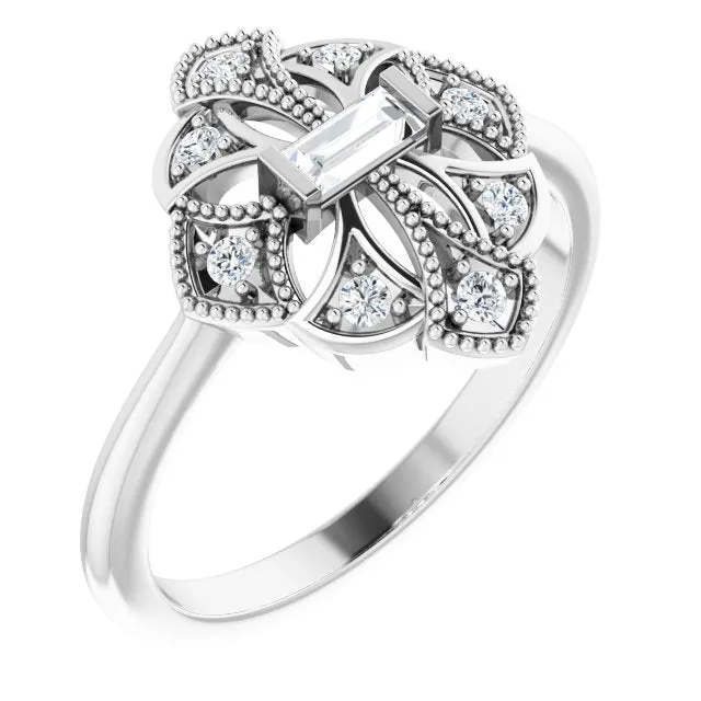 Vintage-Inspired Diamond Ring