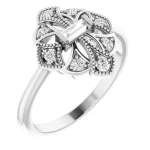 Vintage-Inspired Diamond Ring