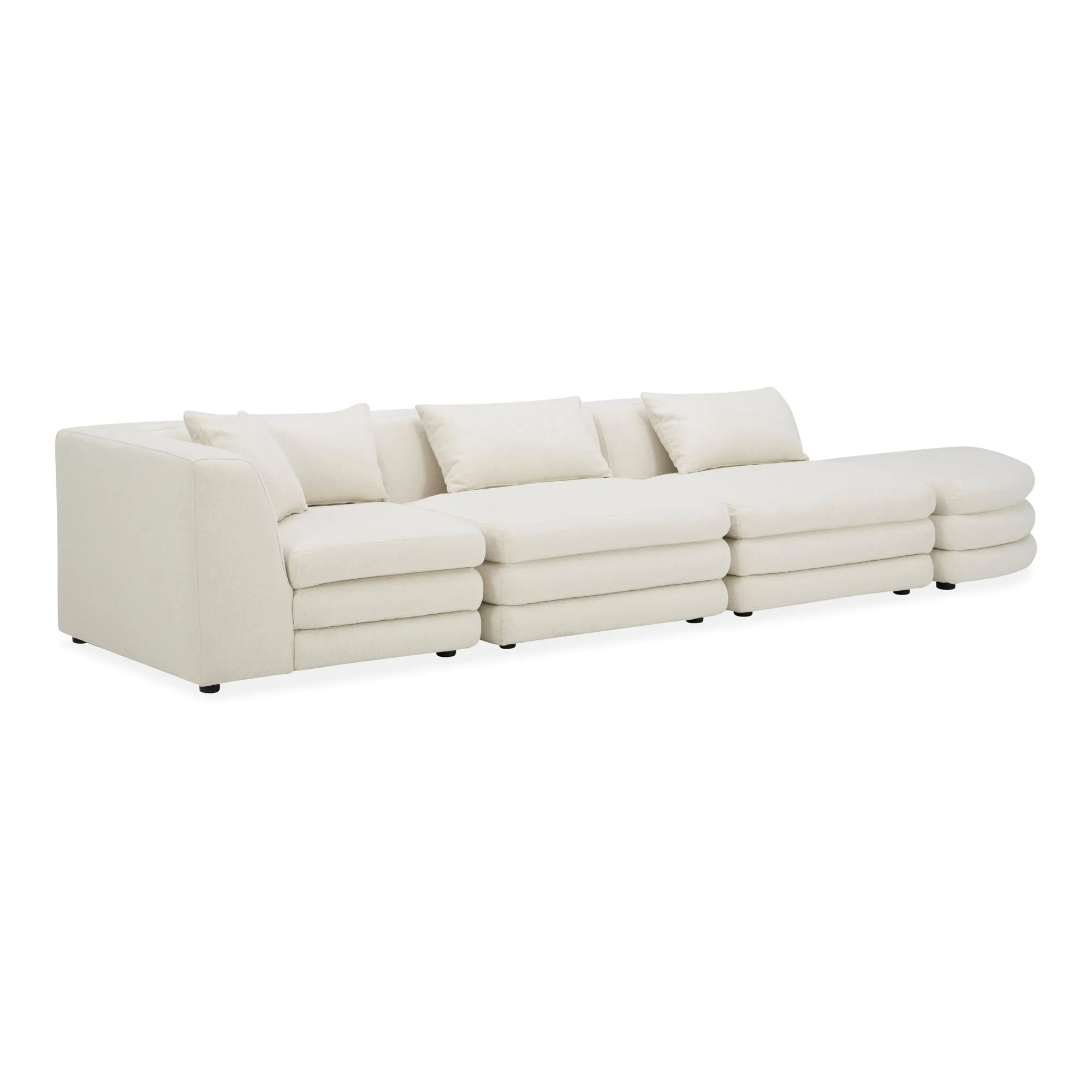 Vintage-Inspired Layered Lounge System