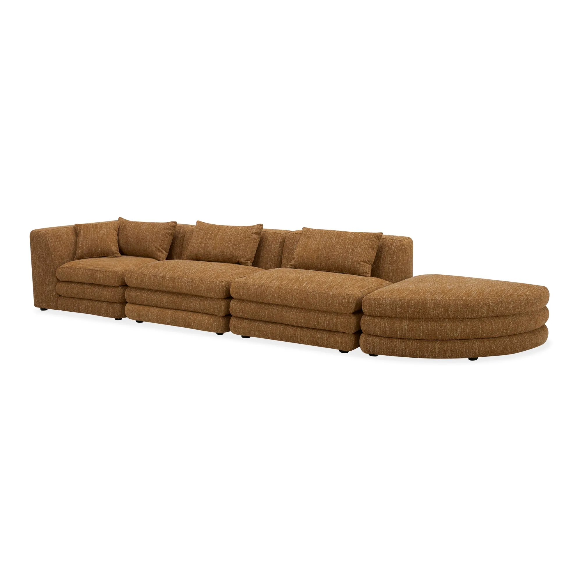 Vintage-Inspired Layered Lounge System