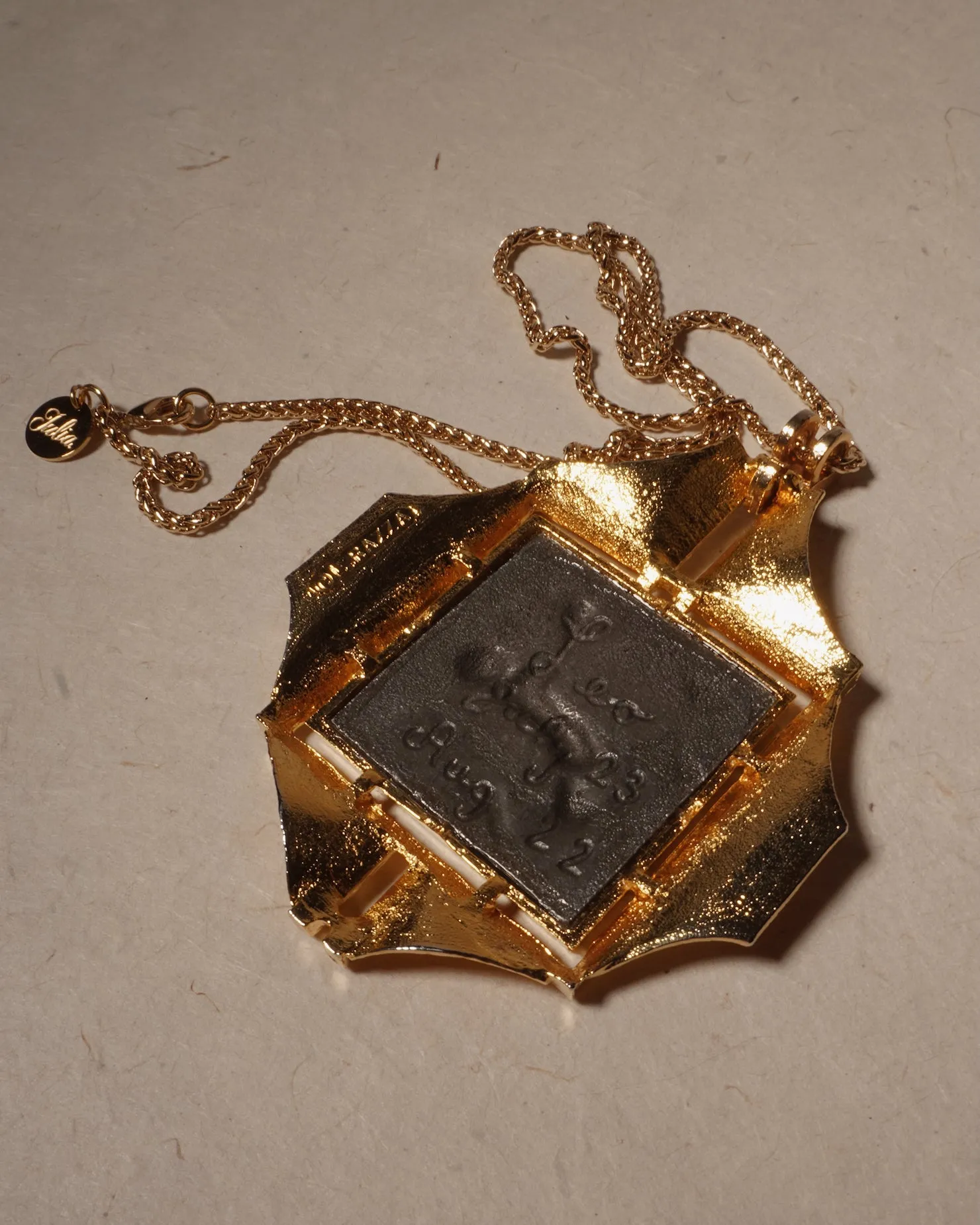 Vintage Leo Razza Pendant Necklace