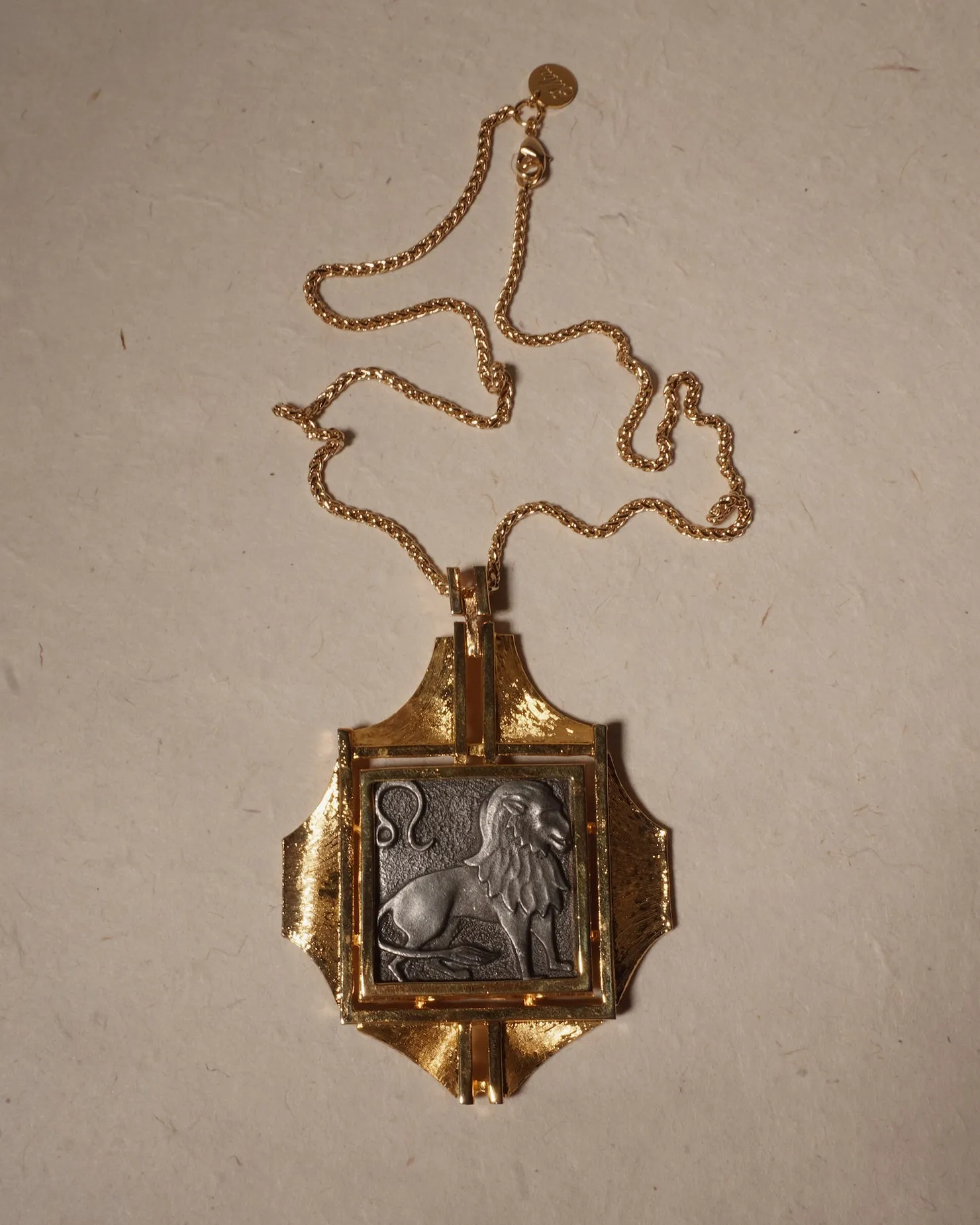 Vintage Leo Razza Pendant Necklace