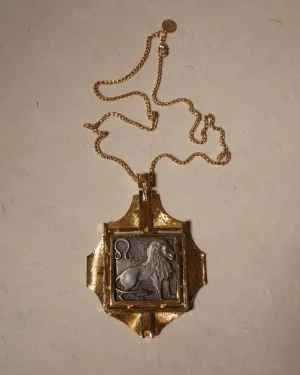 Vintage Leo Razza Pendant Necklace
