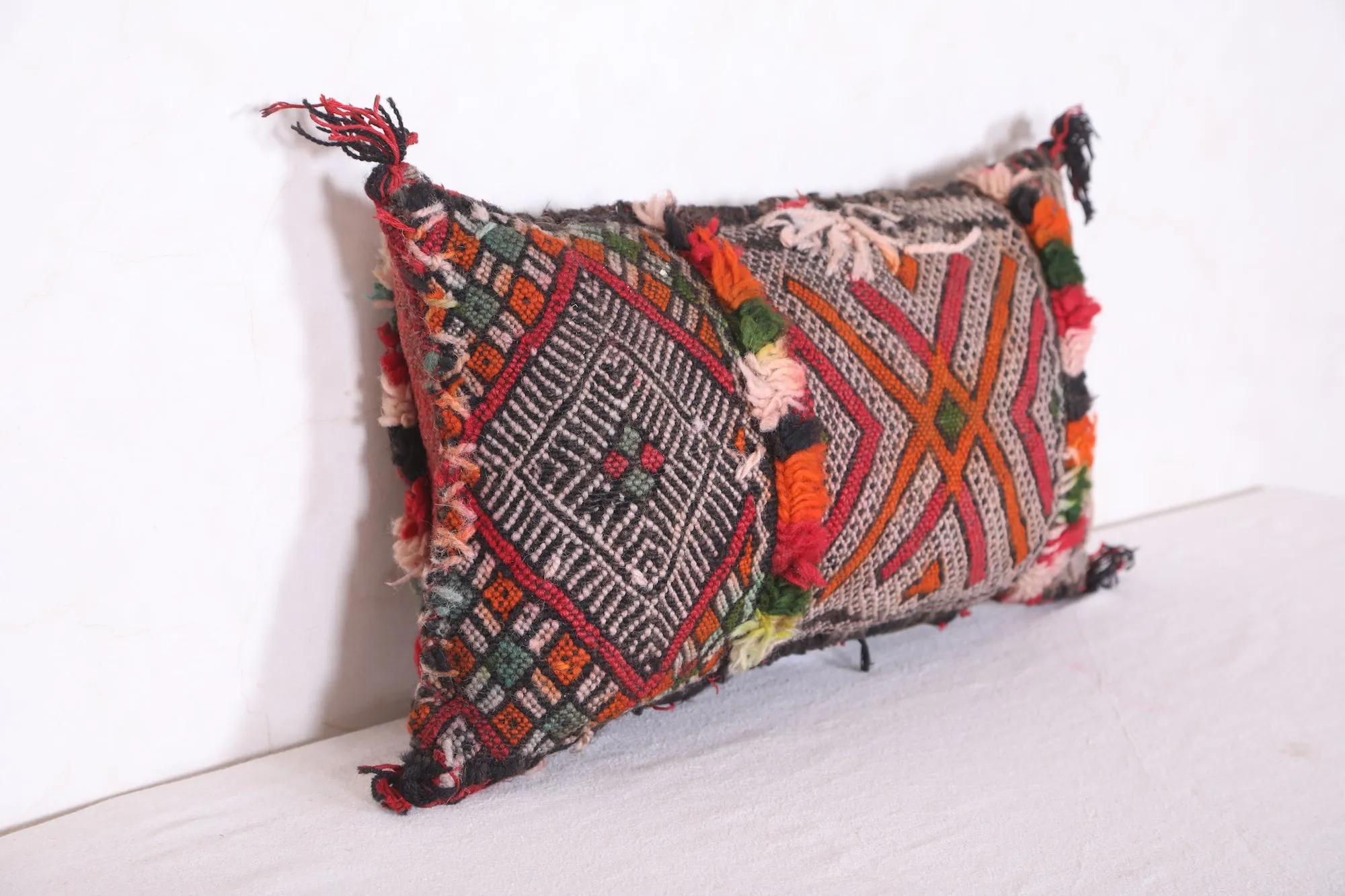 Vintage Moroccan Pillow Cover 10.6 INCHES X 18.8 INCHES