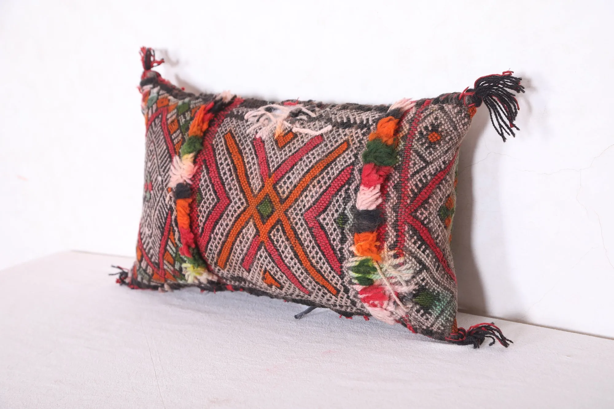 Vintage Moroccan Pillow Cover 10.6 INCHES X 18.8 INCHES