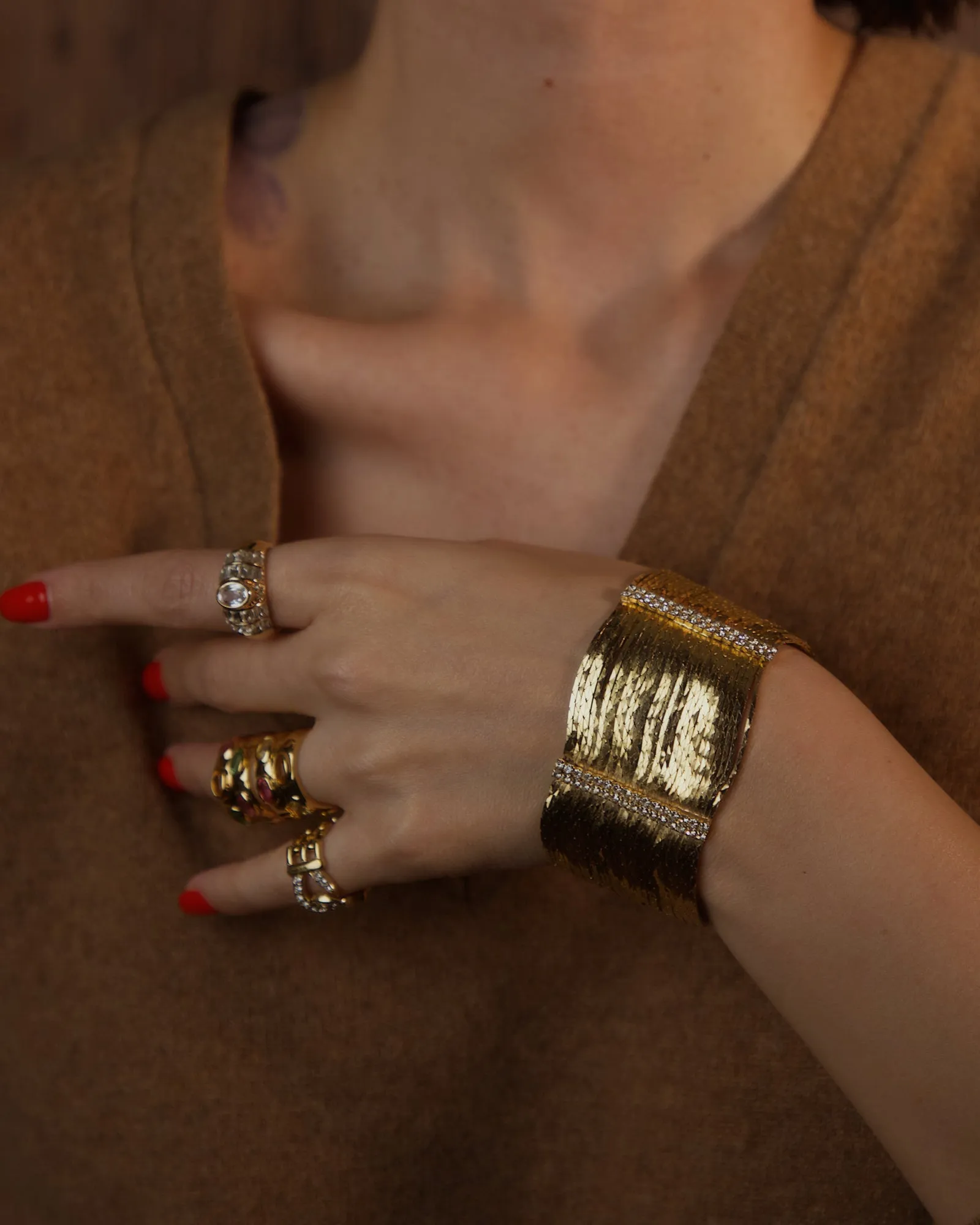 Vintage NM Multi-Strand Statement Bracelet