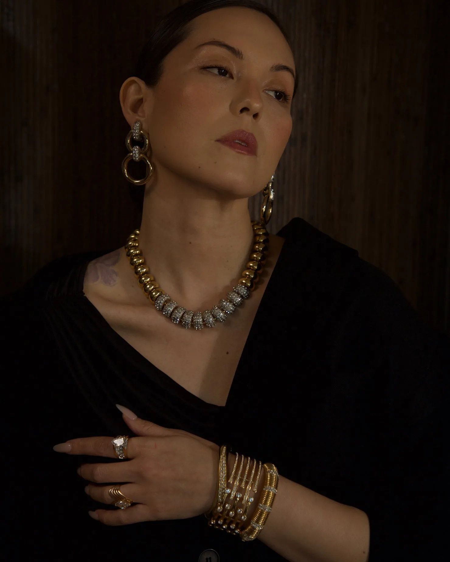 Vintage Pavé Dome Necklace