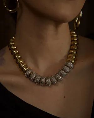 Vintage Pavé Dome Necklace