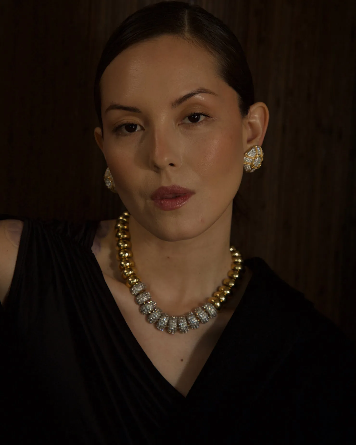 Vintage Pavé Dome Necklace