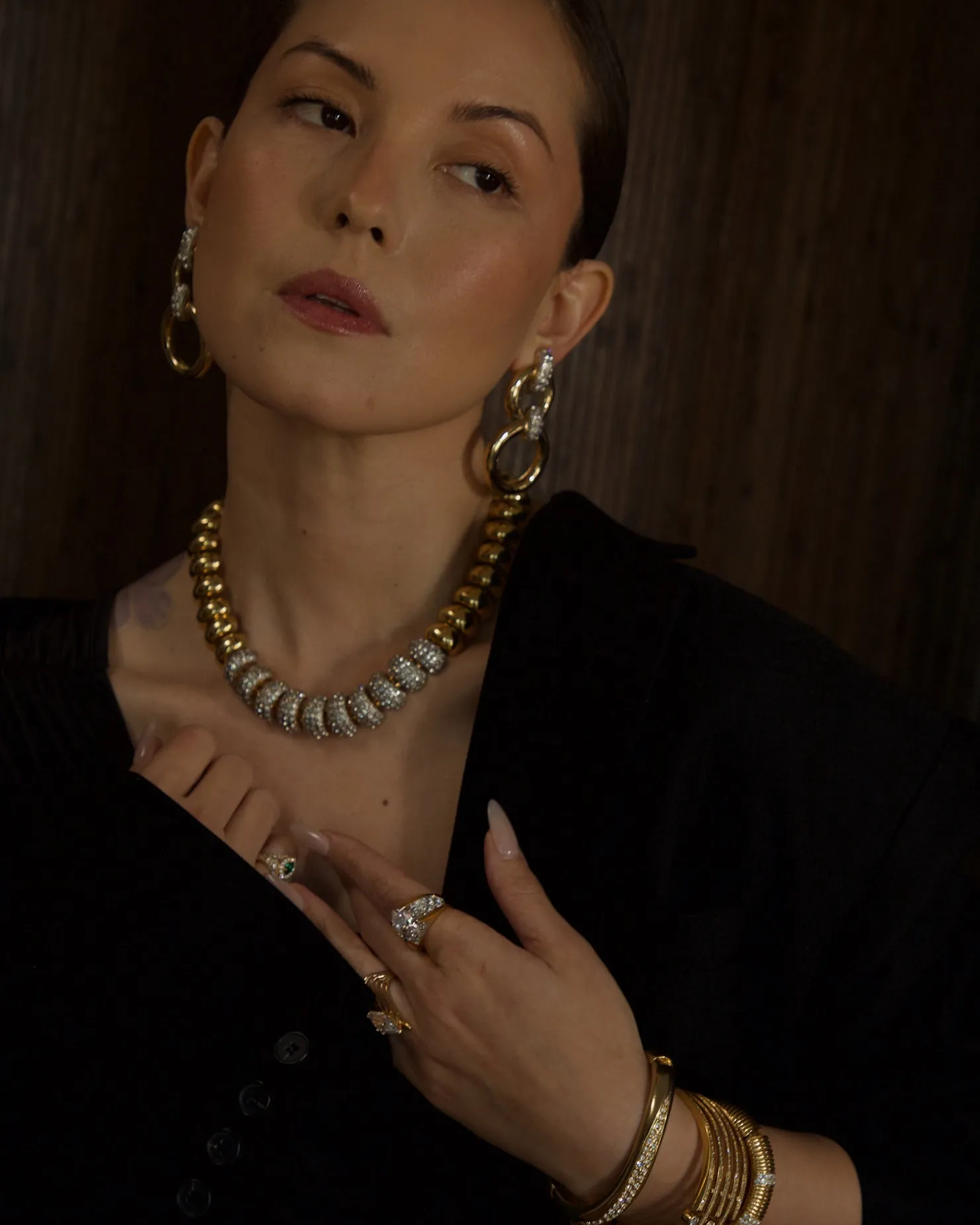Vintage Pavé Dome Necklace