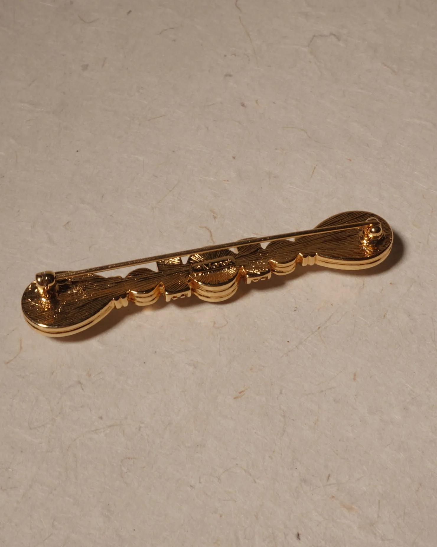 Vintage Pearl Bar Brooch