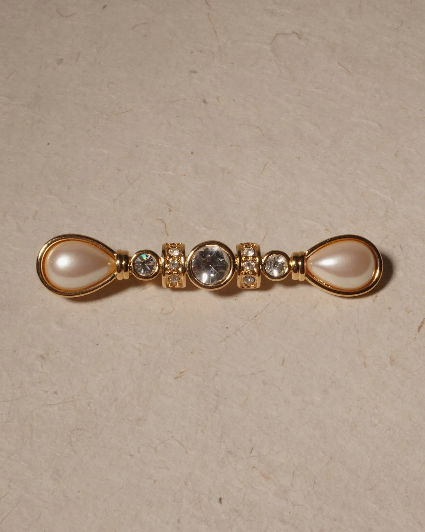 Vintage Pearl Bar Brooch