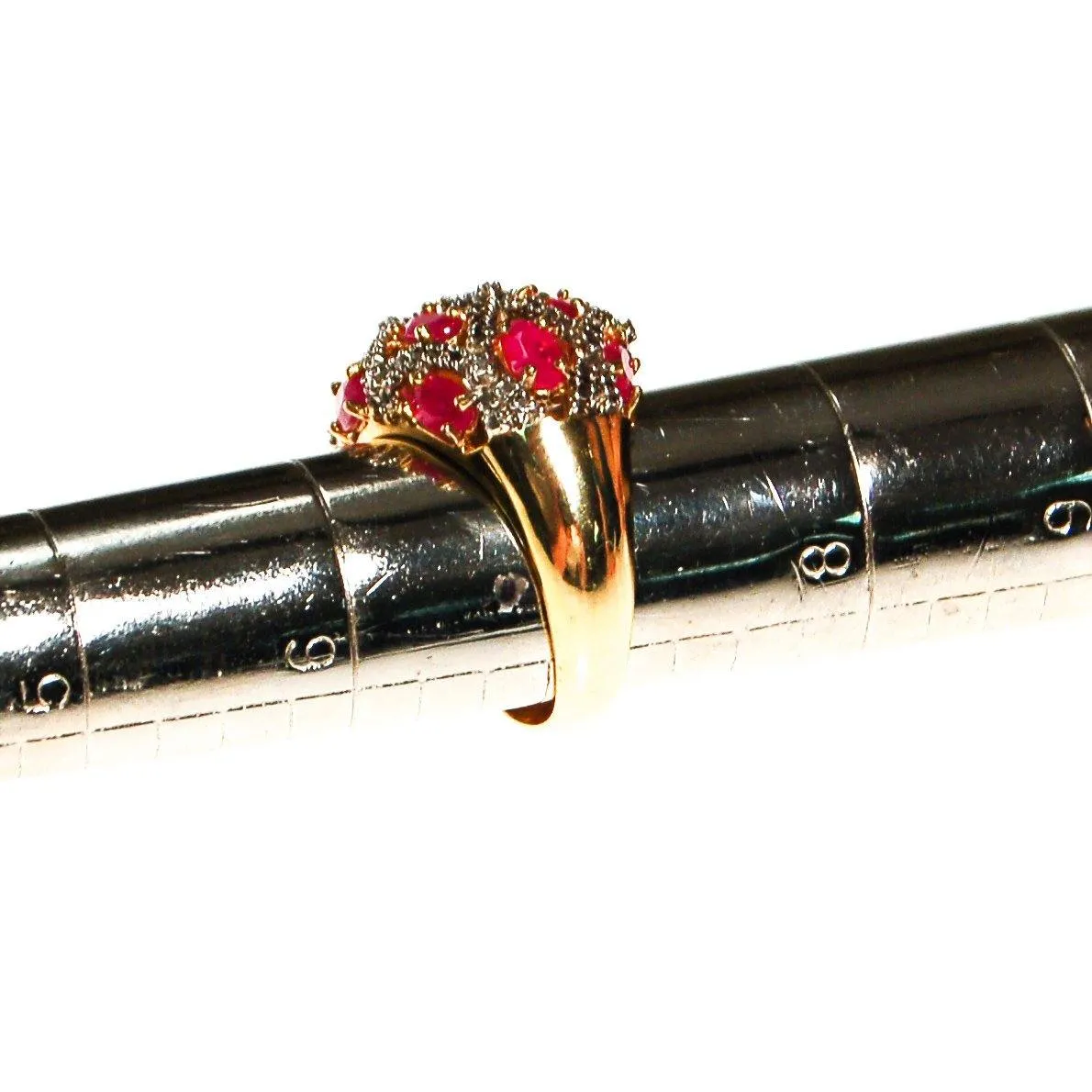 Vintage Ruby Domed Statement Ring