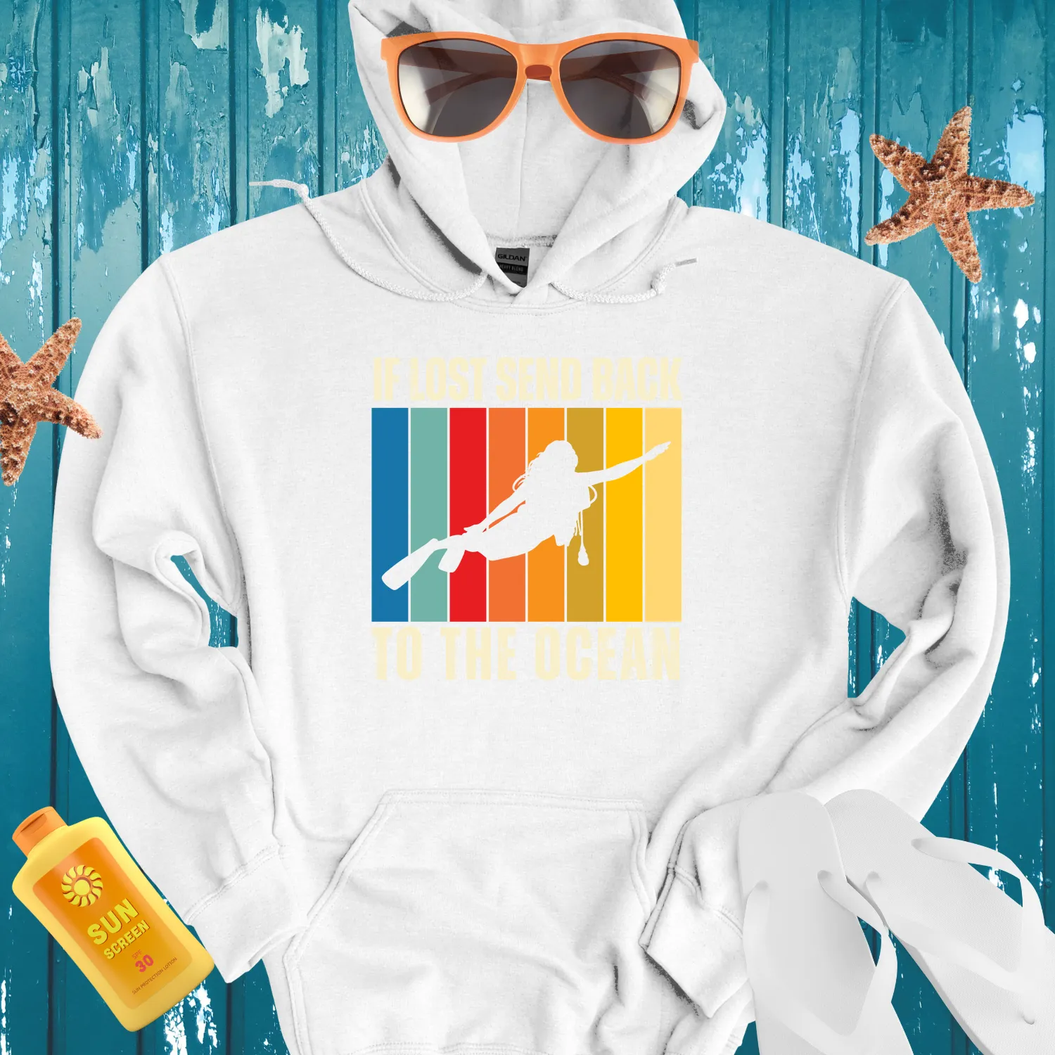 Vintage Scuba Diving Hoodie Dive Explore Adventure