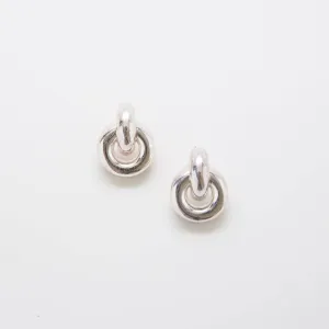 Vintage Silver Loop Earrings
