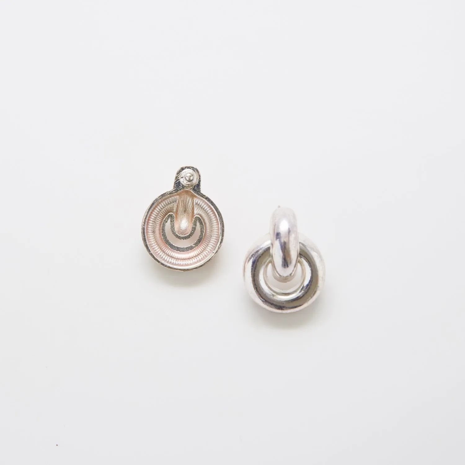 Vintage Silver Loop Earrings