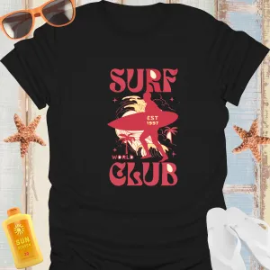 Vintage Surf Club T Shirt Retro Surfing Lifestyle Tee