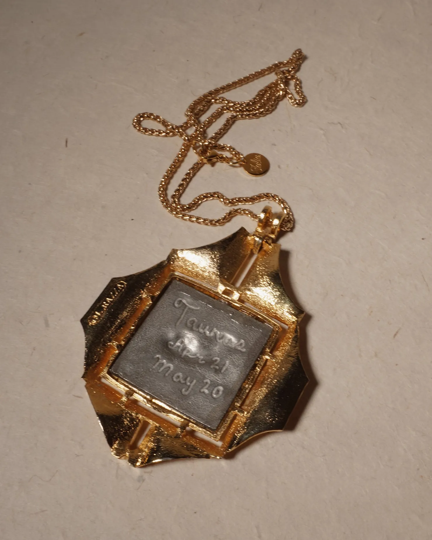 Vintage Taurus Razza Pendant Necklace