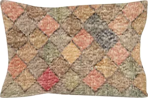 Vintage Turkish Mid-Century-Modern Pillow - 16" x 23"