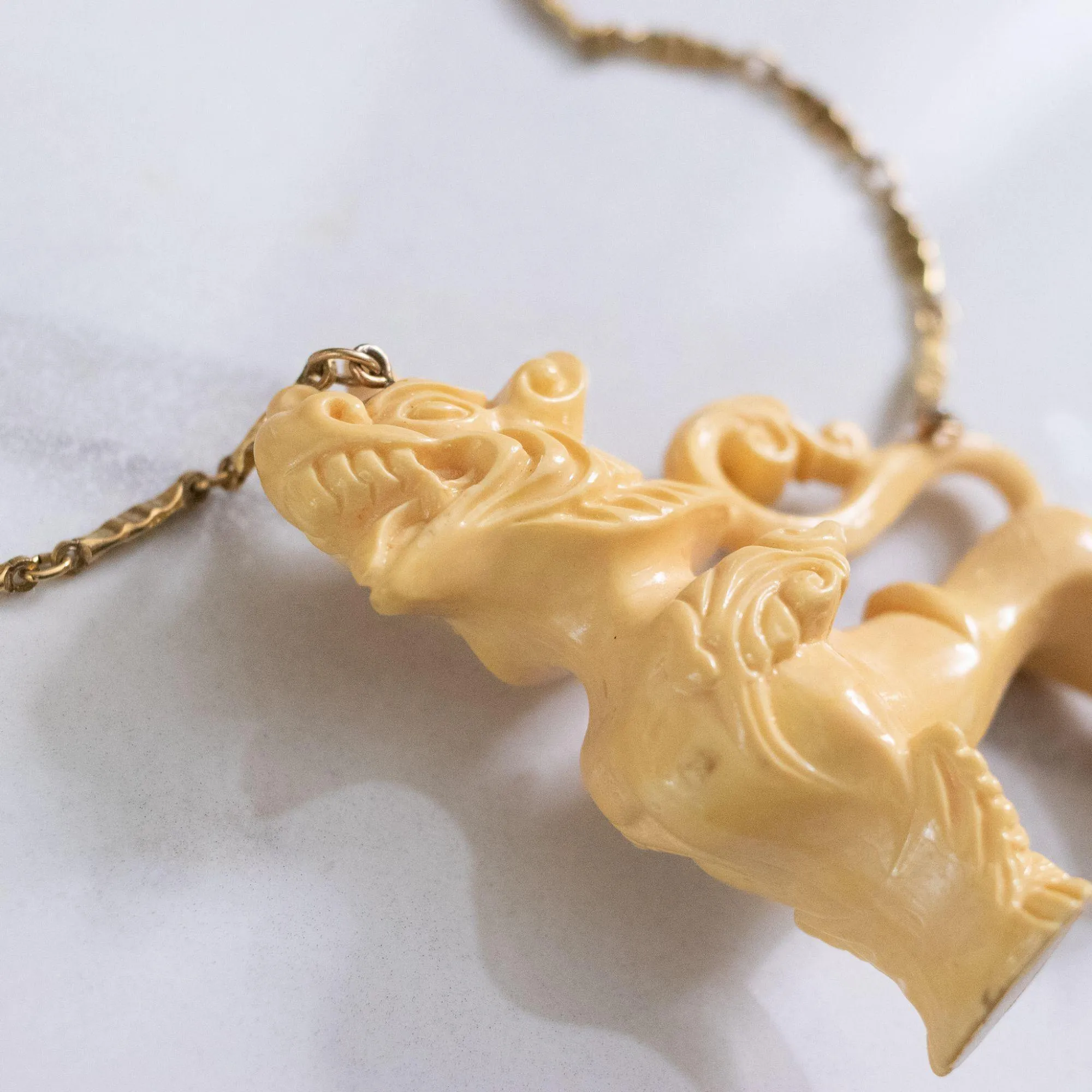 Vintage Vendome Foo Dog Statement Necklace