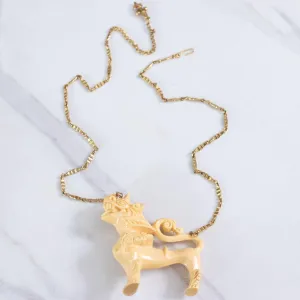 Vintage Vendome Foo Dog Statement Necklace
