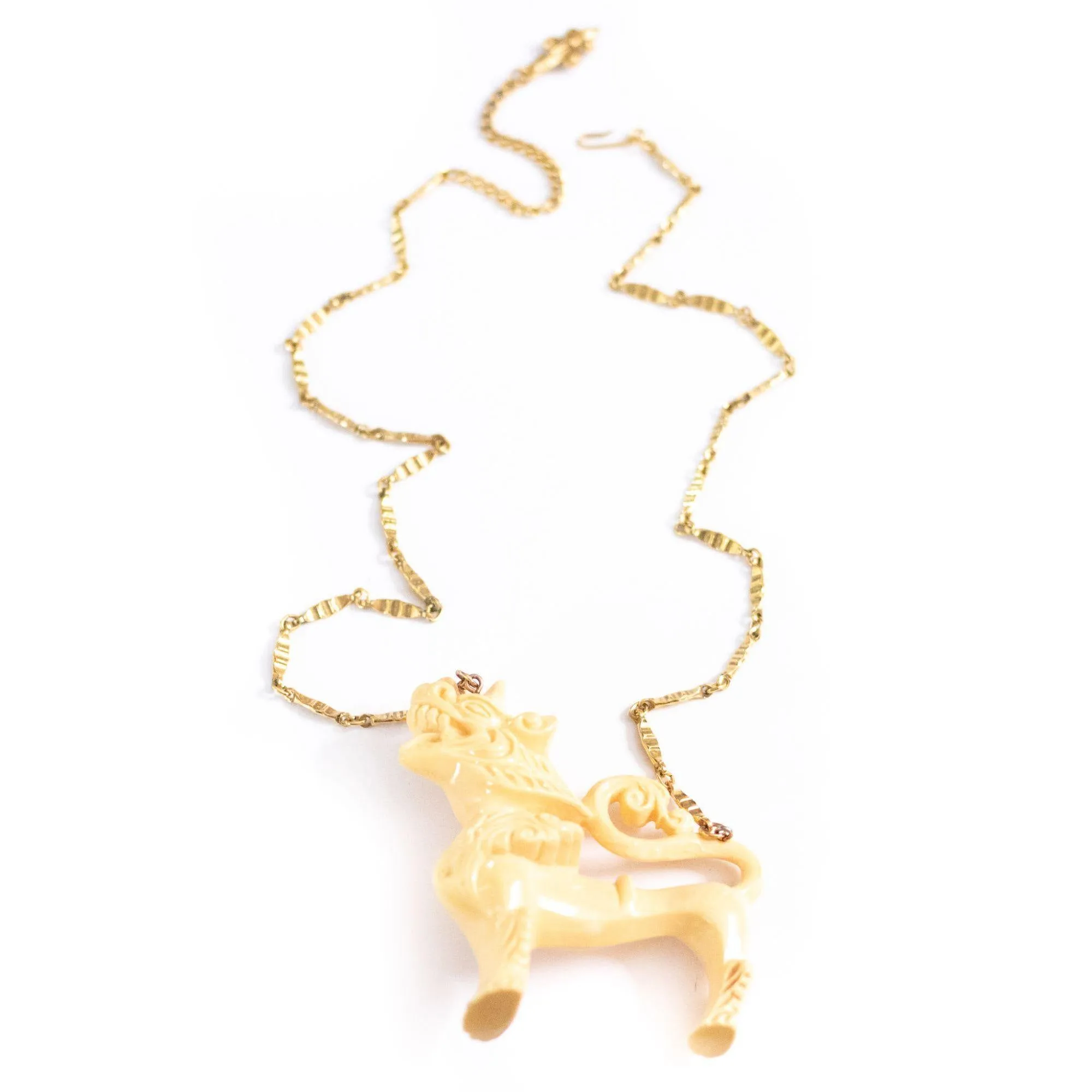 Vintage Vendome Foo Dog Statement Necklace
