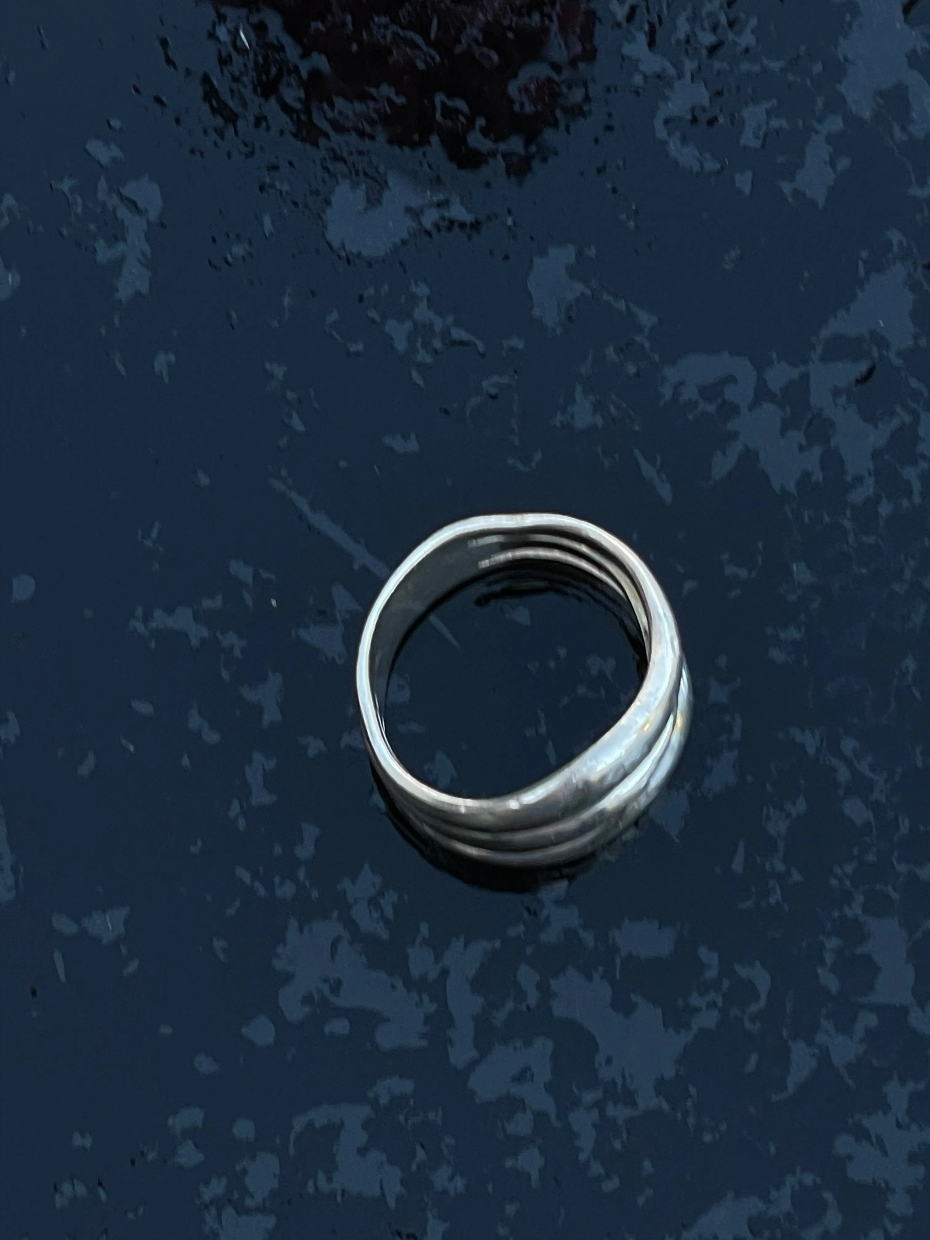 Vintage Wide Band Abstract Ring