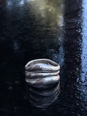 Vintage Wide Band Abstract Ring