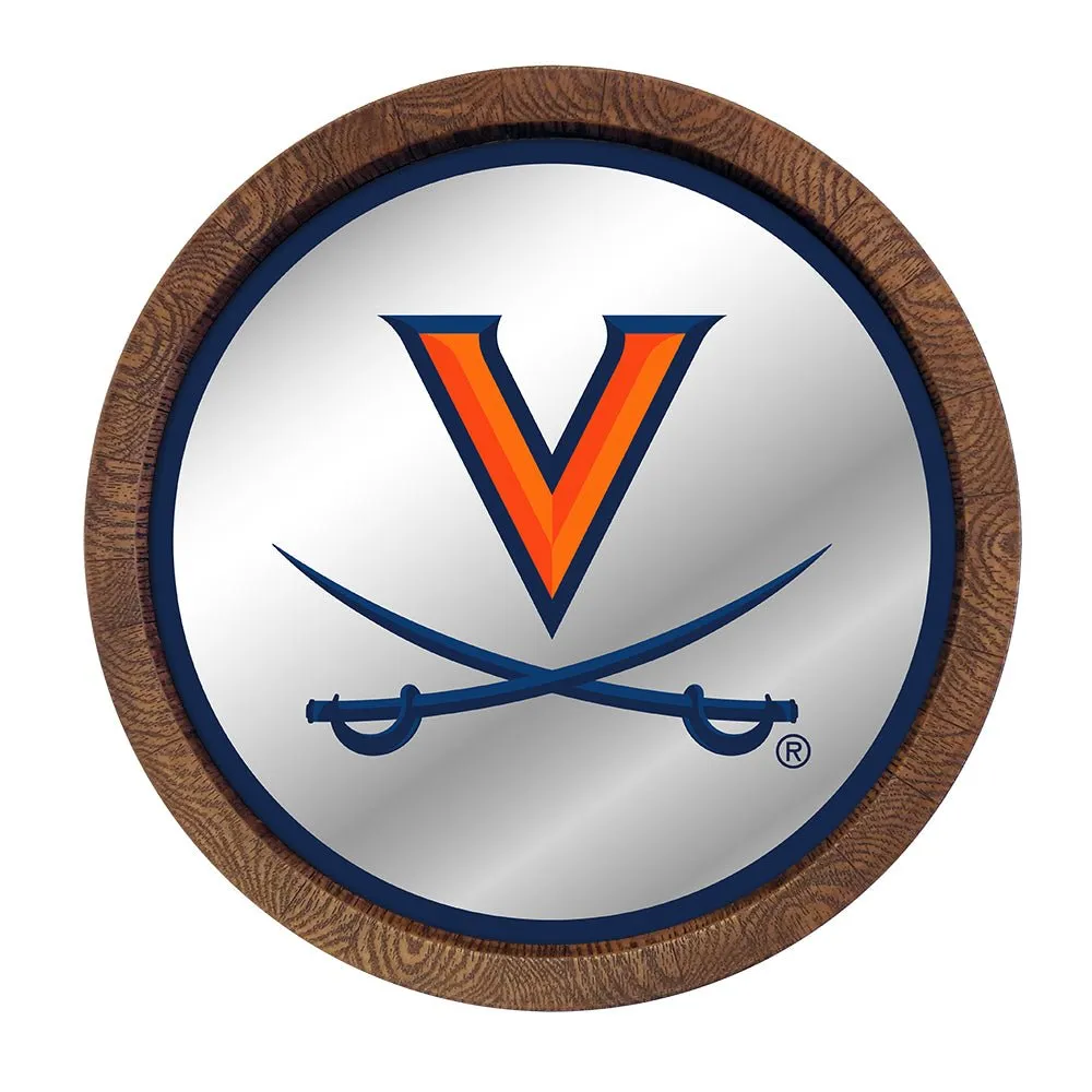 Virginia Cavaliers: Mirrored Barrel Top Mirrored Wall Sign