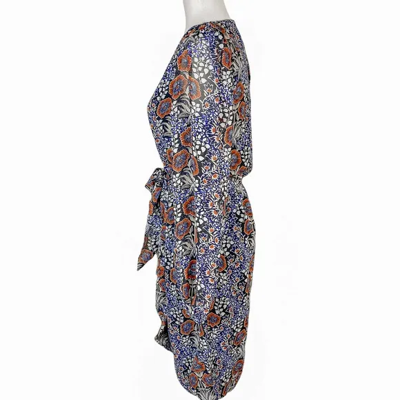 Walter Baker Dress Melissa Navy Pansy Size Small