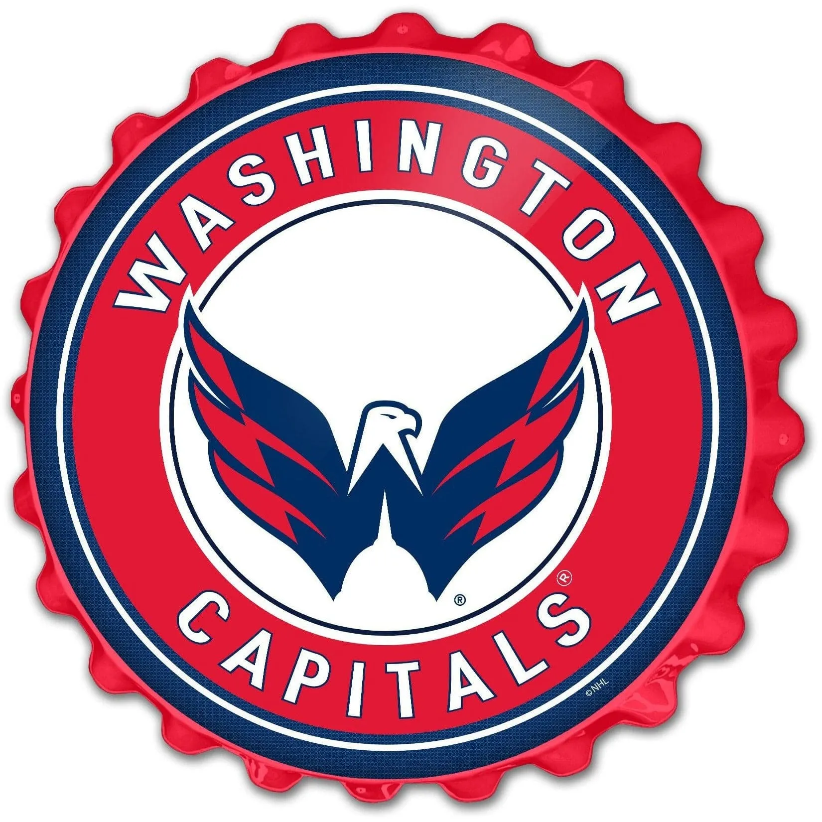 Washington Capitals: Bottle Cap Wall Sign