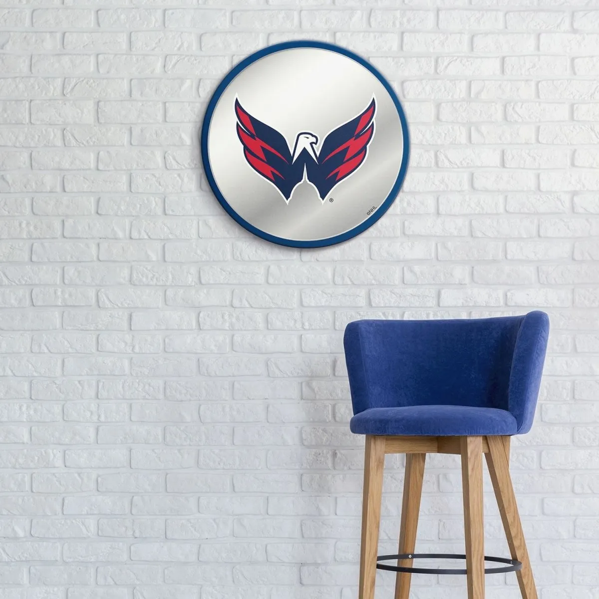 Washington Capitals: Modern Disc Mirrored Wall Sign