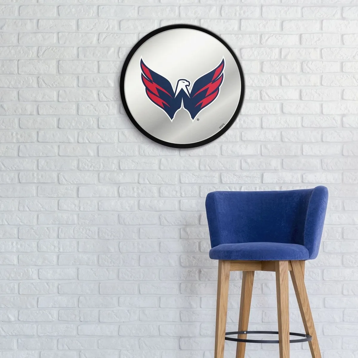 Washington Capitals: Modern Disc Mirrored Wall Sign