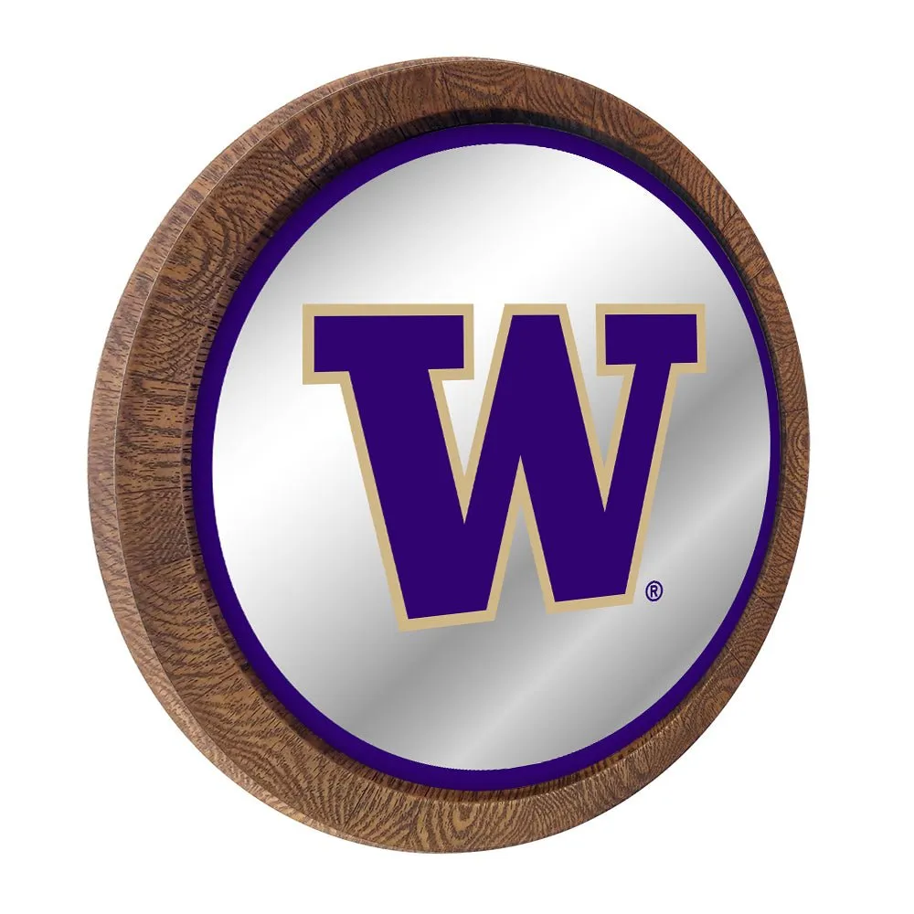 Washington Huskies: Mirrored Barrel Top Mirrored Wall Sign