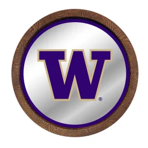 Washington Huskies: Mirrored Barrel Top Mirrored Wall Sign