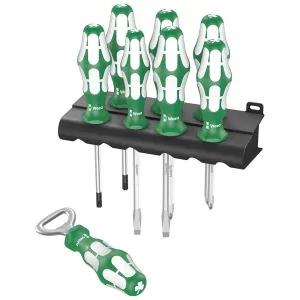 Wera Kraftform Sports Edition Ireland Screwdriver Set Bottle Opener and Rack 8 Pieces