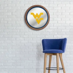 West Virginia Mountaineers: Mirrored Barrel Top Mirrored Wall Sign
