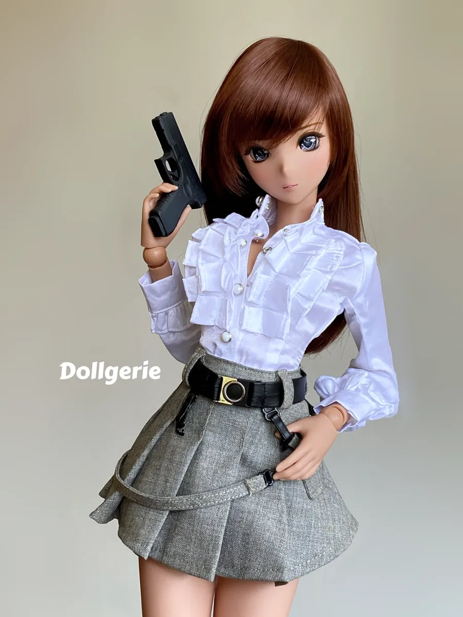 White Ruffle Blouse